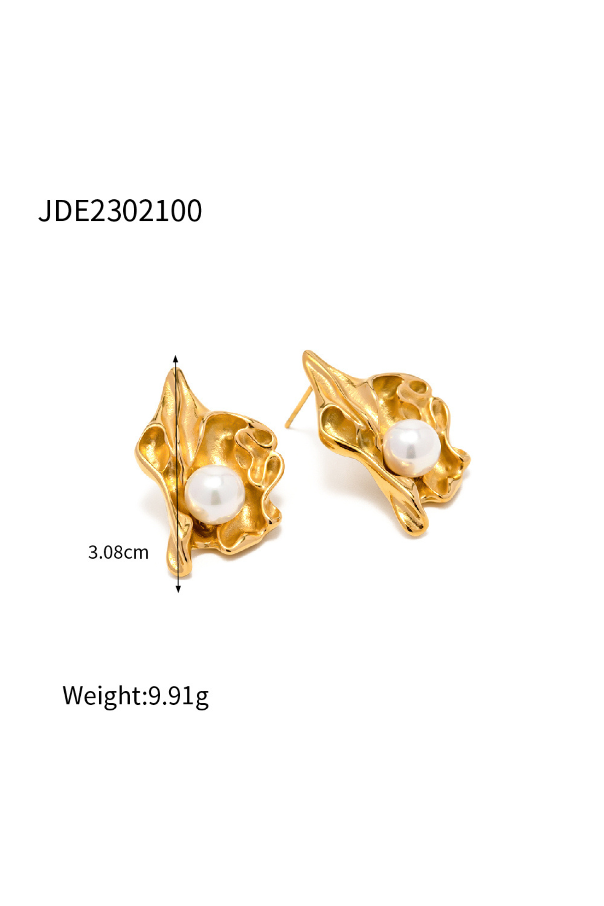 Pearl Studded Mini Statement Earrings - Kaoribyshreya