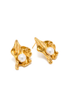 Pearl Studded Mini Statement Earrings - Kaoribyshreya