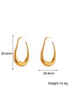 Curved Hoop Earring - Kaoribyshreya