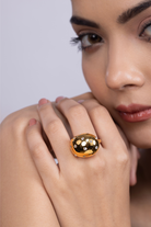 Chunky Stone Studded Ring - Kaoribyshreya