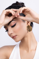 Hammered Oval Earring - Kaoribyshreya