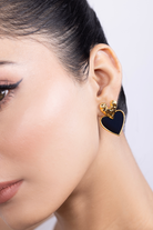 Double Heart Drop Earring - Kaoribyshreya