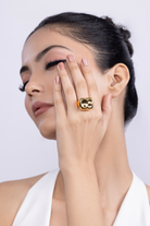 Chunky Bubble Textured Ring - Kaoribyshreya