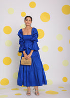 Royal Blue 3 way styling Summer Maxi Dress - Kaoribyshreya