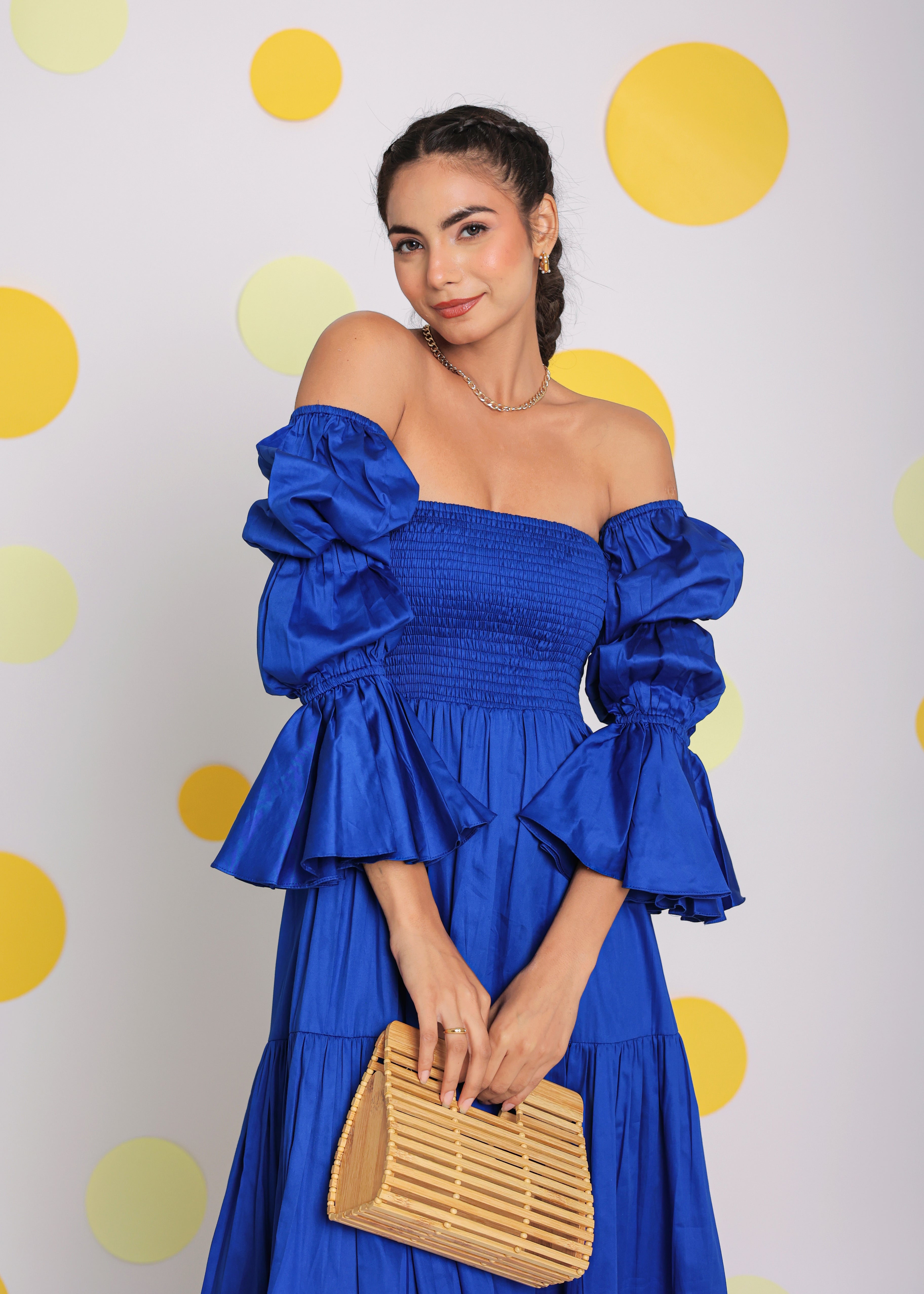 Royal Blue 3 way styling Summer Maxi Dress - Kaoribyshreya