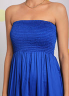 Royal Blue 3 way styling Summer Maxi Dress - Kaoribyshreya