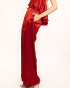 Red Hot Halter Backless Pant - Kaoribyshreya