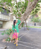 Printed Sandy Green Shirt With Shorts Co-ord Set - Kaoribyshreya