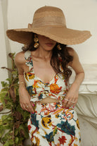 White Ruffled Printed Top - Kaoribyshreya
