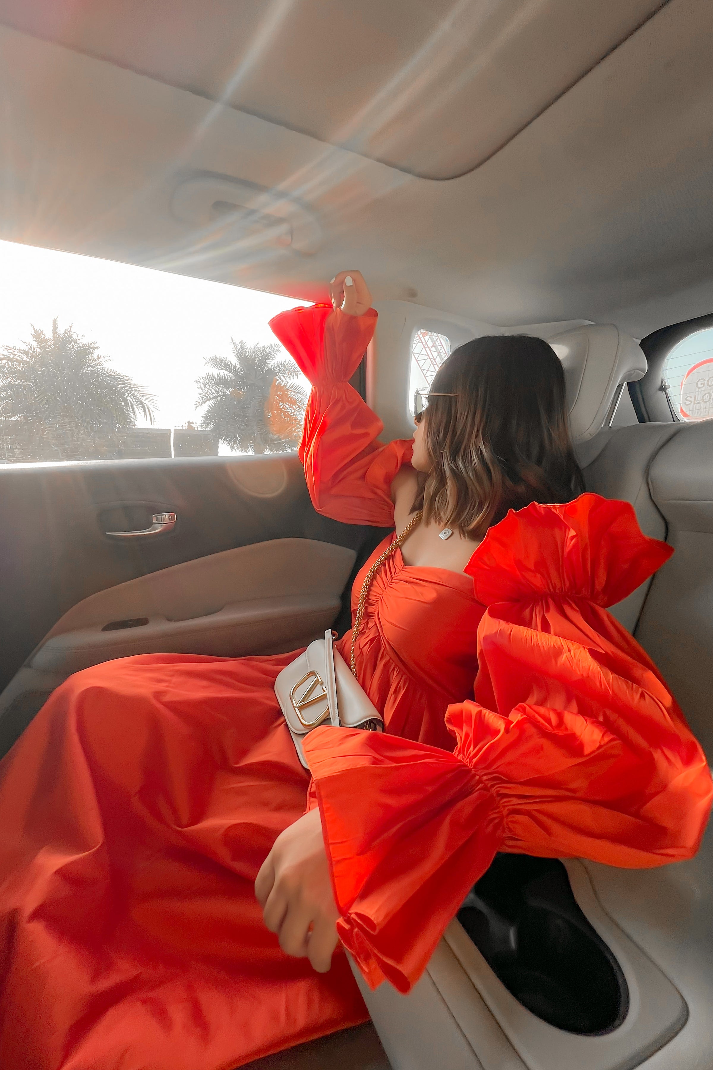 Autumn Sunset Off Shoulder Maxi Dress - Kaoribyshreya