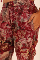 Multicolor Floral Printed Western Style Cord-Set Kaftan Top and Pant - Kaoribyshreya
