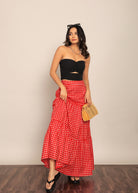 Solid Black Western Bust Fitted Off Sholder Top - Kaoribyshreya