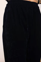 Solid Black Velvet Anarkali Kurta Paired With Pant and Dupatta - Kaoribyshreya