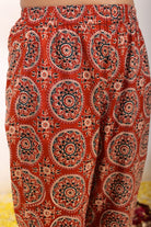 Brown and Multicolor Printed Anarkali Suit Set Paired With Pant and Black Dupatta - Kaoribyshreya