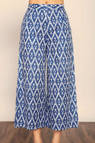 Blue and White Relaxed Pant With 2 Pockets - Kaoribyshreya