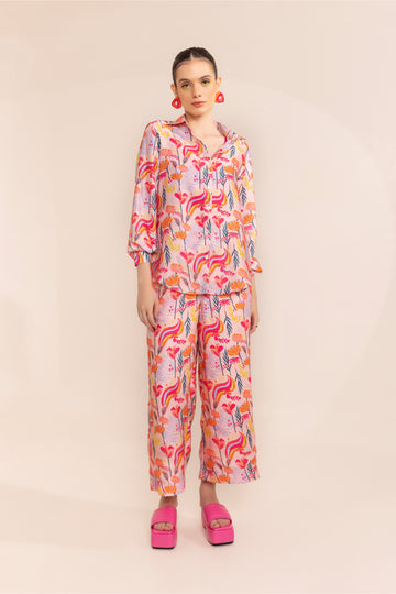 morning-glory-pink-top-with-floral-print-shirt-and-pant-co-ord-set