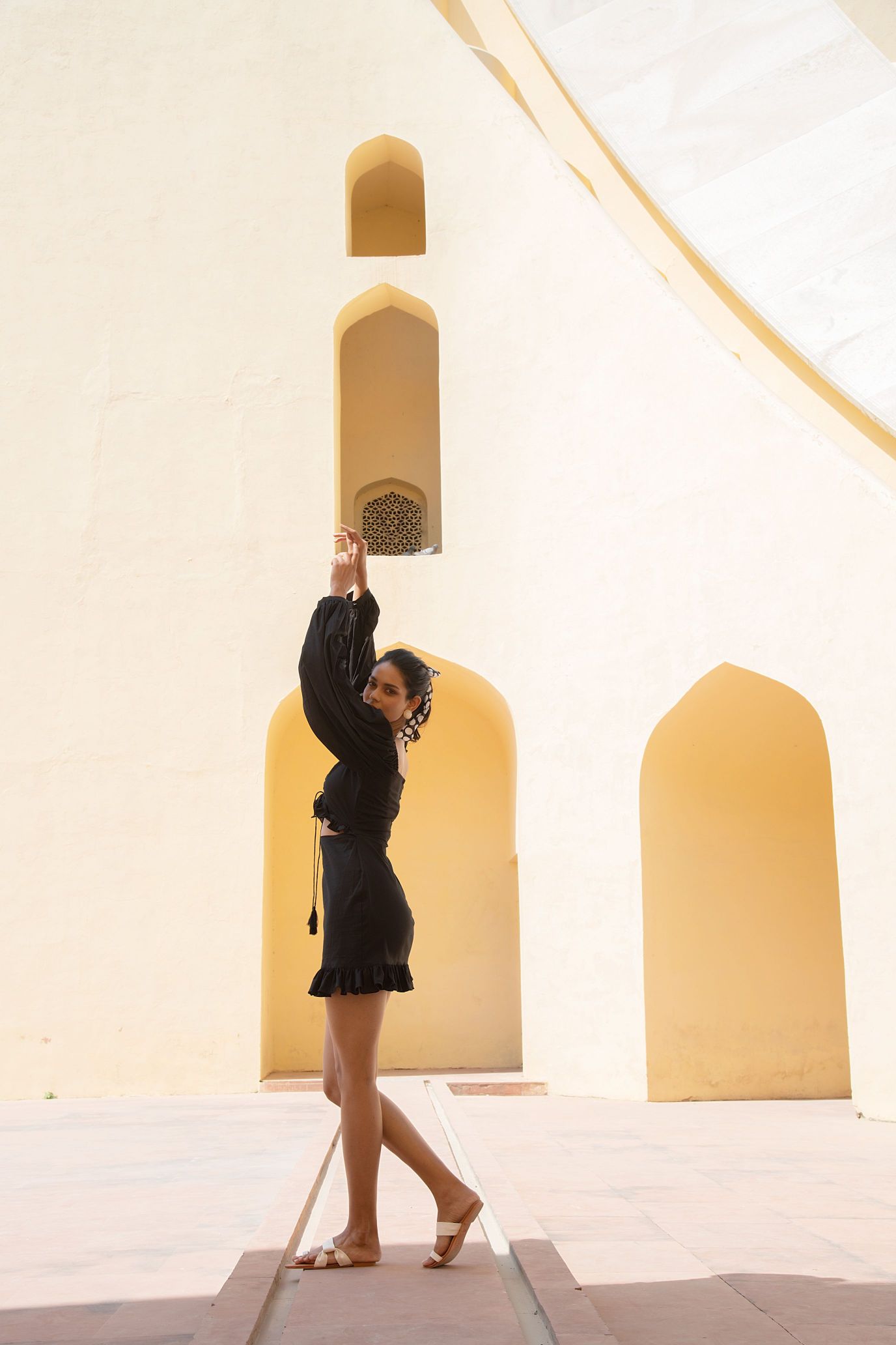 Black Beauty Front Waist Cut out Dress