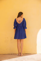 Classic Blue Short Skater Dress